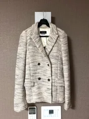 イサベルマラン ニット ジャケット ツイード ブレーザー ダブル ボタン スーツ オフィスルック オールドマネー ルックのサムネイル