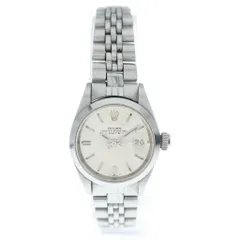 ROLEX (ロレックス) オイスターパーペチュアルデイト SS/AT ステンレス オートマ 自動巻き 腕時計 6916 シルバー文字盤 レディースのサムネイル