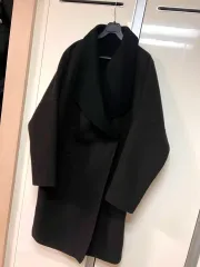 エトロ ETRO カシミア100% ショールカラー コート BIG ワイド ケープカラー ブラウンのサムネイル