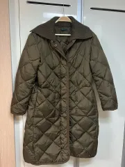 ベネトン BENETTON ニット kara キルティング ダウンジャケット ロング丈 ダックダウン ダウン キルティング コートジャケット カーキのサムネイル