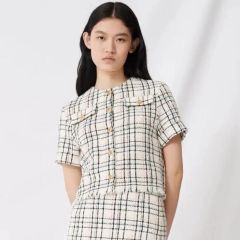 ✩新品未使用✩トゥモローランド♡ファンシーツイードノーカラー