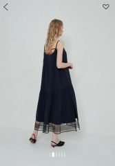 22SS sacai 22-06381 ドレス ベルト付 ロングワンピース 01 - メルカリ