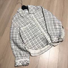 美品 ドゥロワー ツイード ジャケット テーラード ラメ 38 M - メルカリ