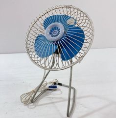 希少 レトロ 日立扇風機 D-448 20cm 卓上扇 ブルー - メルカリ