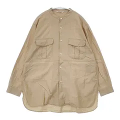 Toujours コットンシルク サイズ2 オーバーサイズ シャツチュニック 長袖シャツ ベージュ レディース トゥジュー【中古】6-0606M∞のサムネイル