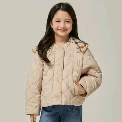 (新)ダックスキッズ フード キルティング アウターのサムネイル