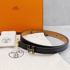 新品未使用】エルメス ケリーベルト ノワール 黒 ゴールド金具 G刻印 
