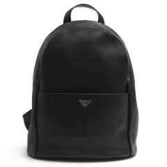 アルマーニ／EMPORIO ARMANI リュック バッグ バックパック メンズ 男性 男性用 レザー 革 本革 ブラック 黒  Y4O137 YAQ2E イーグルロゴ ノートPC収納可 デイパックのサムネイル