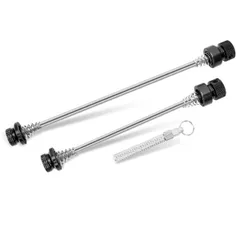新品 MTB/ロードバイク用盗難防止クイックリリーススキュワー - ユニバーサル155mm/115mmアルミアクスル、着脱式レバー付き | ステンレススチールコア + IPX5耐腐食性のサムネイル