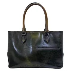 Berluti ベルルッティ Toujours トゥジュール カリグラフィ トートバッグ ビジネスバッグ AD177 レザー ダークグリーン 洗練 上品 高級感 定番 人気 通勤 出張 収納力 実用的のサムネイル