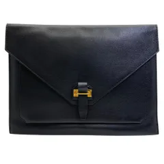 TOMFORD トムフォード セカンドバッグ クラッチバッグ ドキュメントケース ポーチ レザー ブラック ゴールド 通勤 出張 ビジネス 上品 洗練 高級感 実用的 スマートのサムネイル