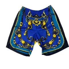 未使用 VERSACE ヴェルサーチ ハーフパンツ ショートパンツ バミューダパンツ 10024761A07425 5U180 シルク ブルー (サイズ50) 洗練 上質 定番 人気 快適 現代的のサムネイル