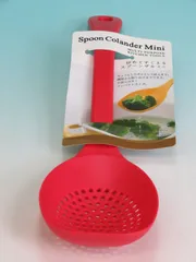 MARNA マーナ ■ スプーンザルミニ RED レッド K-182R COLANDER コランダー 赤色 調理器具 ■ 2011年7月12日 新品 未使用（販売終了品）のサムネイル
