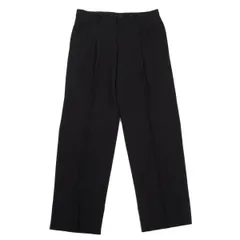 イッセイミヤケメンISSEY MIYAKE MEN ウールツータックテーパードパンツ 黒3のサムネイル