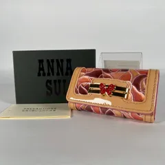 K-53 未使用・保管品 ANNASUI アナスイ ドルチェ キーケース ステンドグラス 蝶々 ピンク ゴールド 箱付き 2260003559143 10-4のサムネイル