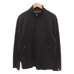 ヒューゴボス HUGO BOSS ジャケット ブルゾン スタンドカラー ジップアップ L 濃紺 ダークネイビー /JS ■ECG006のサムネイル