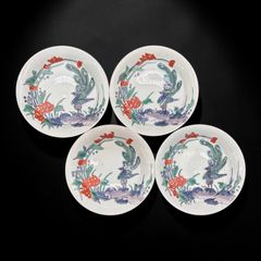 古伊万里 染錦 金彩 牡丹文 皿 - メルカリ