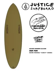 ジャスティスサーフボード justicesurfboard MID FUN model CROCODILE SKIN クロコダイルスキンのサムネイル