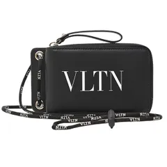 ヴァレンティノ 財布 メンズ ネックウォレット ショルダーウォレット カーフ ブラック VALENTINO Y2P0P90 中古のサムネイル