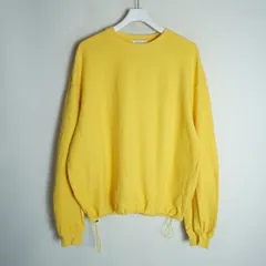 美品 VICTIM ＆ CO ヴィクティム VTM-24-CS-002 ドローコード パイル スウェット トレーナー 長袖 Tシャツ M 黄色 3275Q★2のサムネイル