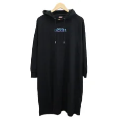 ディッキーズ Dickies パーカーワンピース L 黒 ブラック 長袖 ひざ丈 /RN ■ECA006のサムネイル