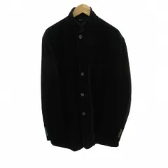ポロ バイ ラルフローレン Polo by Ralph Lauren ジャケット 上着 XL 黒 ブラック シングルブレスト ステンカラー /IL ■ECG006