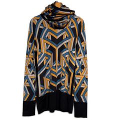 エルメス HERMES シェーヌダンクル スカーフ柄 ニット セーター 長袖