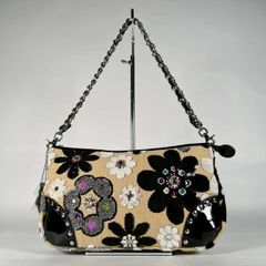 美品】Think Bee! 花柄 2WAY ショルダーバッグ スワロフスキー - メルカリ