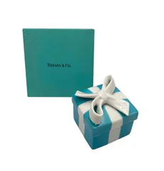 TIFFANY＆Co. ティファニー ミニブルーボウBOX 小物入れ 中古 D4のサムネイル