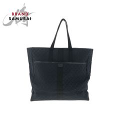 グッチ GUCCI 189669 トートバッグ GG柄キャンバス ハンド 黒 - メルカリ