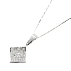 ジュエリー JEWELRY ネックレス ダイヤモンド ネックレス ﾀﾞｲﾔ 3.9g 首回り36.5-40.5㎝ K18WG（ホワイトゴールド） ダイヤモンド ダイヤネックレス レディースのサムネイル
