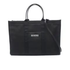 バレンシアガ BALENCIAGA トートバッグ ハードウェア ラージ 2WAY 671403 2HHAM ブラック キャンバス レザー ハードウェア ラージ トート メンズ Used Aのサムネイル