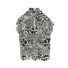 ルイ・ヴィトン LOUIS VUITTON レオパード 総柄 半袖 RW192W OYI FHBL13 シルク シャツ レディース Used Aのサムネイル