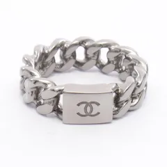 シャネル CHANEL リング・指輪 ココマーク チェーン ステンレススチール リング レディース Used Aのサムネイル