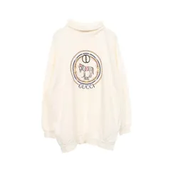 グッチ GUCCI スウェット インターロッキングG 刺繍 ハイネック 760367 コットン スウェットシャツ レディース Used Aのサムネイル