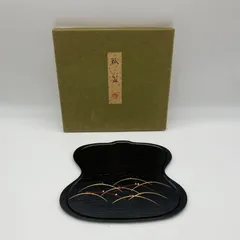 未使用　象彦　茶席 瓢箪　未使用　お盆(菓子盆)　ひょうたん型のサムネイル