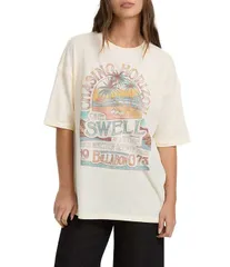 ビラボン レディース トップス シャツ Billabong Short Sleeve The Sun Rises TShirt White Cap ホワイトのサムネイル