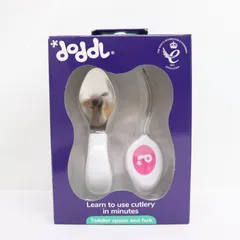 【新品・未使用】Doddl ドードル 幼児用スプーン・フォーク2点セット ピンク 新品・未使用 即日発送 ラクルベビー館のサムネイル