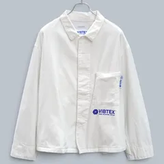 JOURNAL STANDARD × VIBTEX 別注 ワークジャケット ホワイト バックプリント M 抗ウイルス コットンツイルのサムネイル