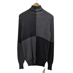 OMAR AFRIDI オマールアフリデイ PANELLED KNIT カシミヤ ニット セーター OA-AW21-KNT-101-01 ブラック系 カシミア サイズ44 66207のサムネイル
