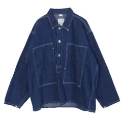 The REAL McCOY'S ザリアルマッコイズ MJ22008 UNIFORM WORK BLUE DENIM デニム プルオーバー シャツ ジャケット インディゴブルー系 M【中古】のサムネイル