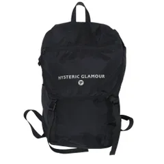 HYSTERIC GLAMOUR ヒステリックグラマー ロゴ フラップ ナイロン バッグパック リュック ブラック系【中古】のサムネイル
