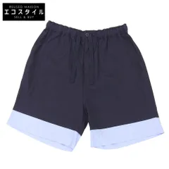 LOEWE　ロエベ　未使用 コットン ショーツ ボトムス メンズ ネイビー ライトブルー M H526Y1AW23　Mのサムネイル