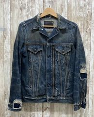 ☆14th Addiction☆デニムジャケット S 1 ダメージ加工 ジップ - メルカリ