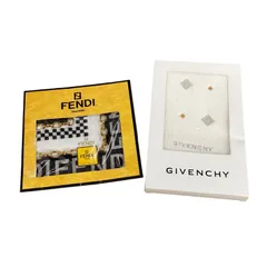 180053 現状品 FENDI フェンディ GIVENCHY ジバンシー ハンカチ ミニハンドタオル 2点まとめ売り