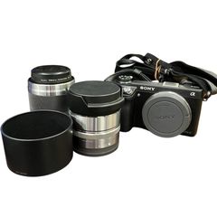 SONY α6000＋人気単焦点レンズ2本＋コンバーター - メルカリ