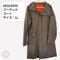 DESCENTE デサント フーデッドスタイリッシュコート LL カーキ 美品のサムネイル