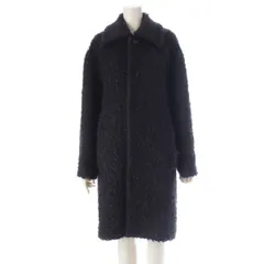 ブラミンク モヘア シャギー コート アウター 7925-230-0296 ブラック 38【中古】のサムネイル