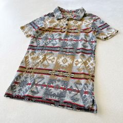 60s BRENT 総柄 オープンカラーシャツ 開襟 三角タグ BRENT Open