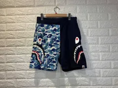 a bathing ape アベイシング エイプ shark sweat shorts BAPE camo side シャーク スウェットハーフパンツ Sのサムネイル
